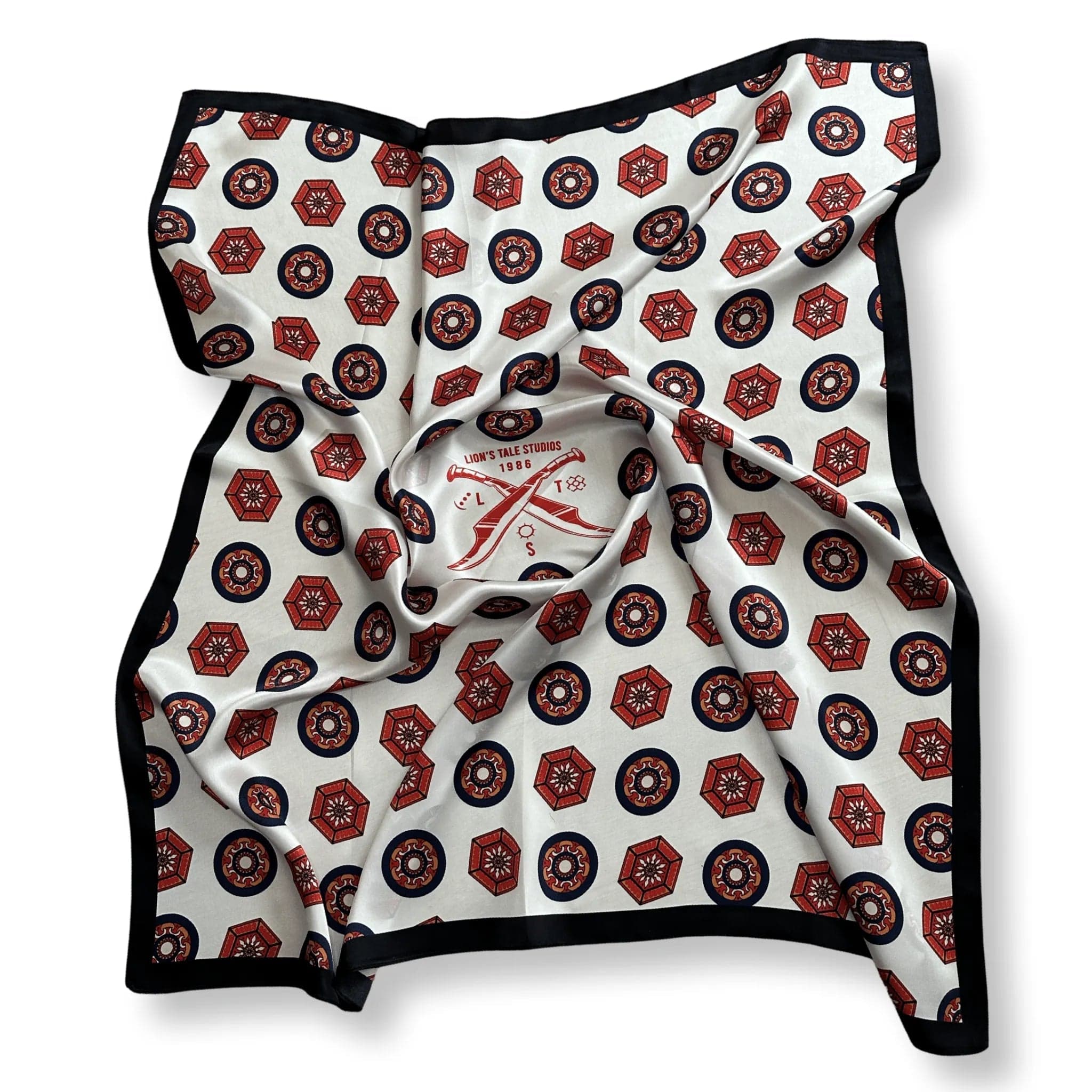 Lion’s Tale Studios premium silk scarf — product photo (official shop)